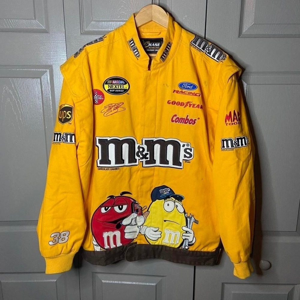 chase authentics nascar jacket M&M racing jacket good condition size XL‎